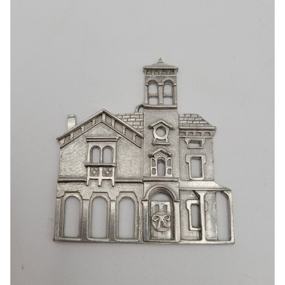 Kirk Stieff Pewter Victorian House Christmas Ornament Decoration